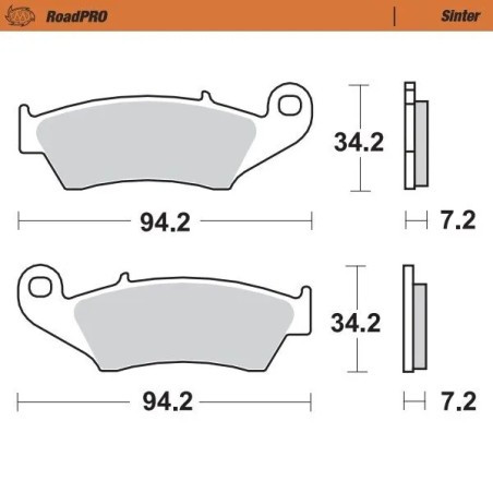RoadPRO Sinder Brake Pad Front
