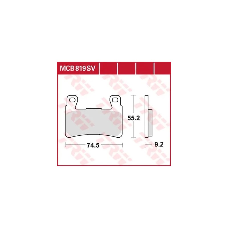 Plaquettes de Frein Frittées Série SV