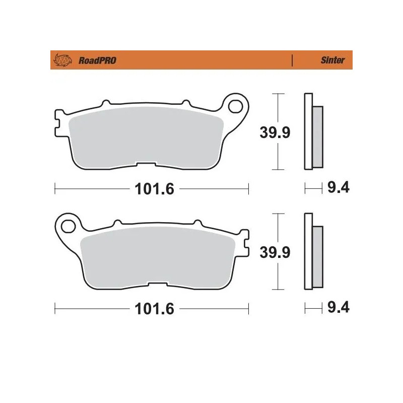 RoadPRO Sinder Brake Pad Rear