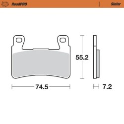 RoadPRO Sinder Brake Pad Front