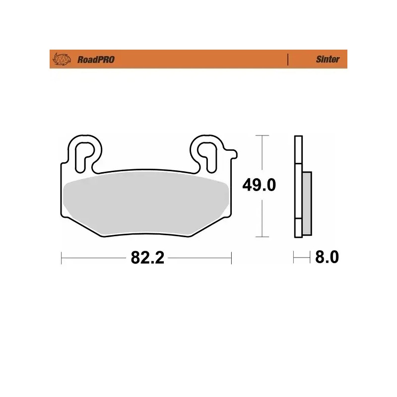 RoadPRO Sinder Brake Pad Front