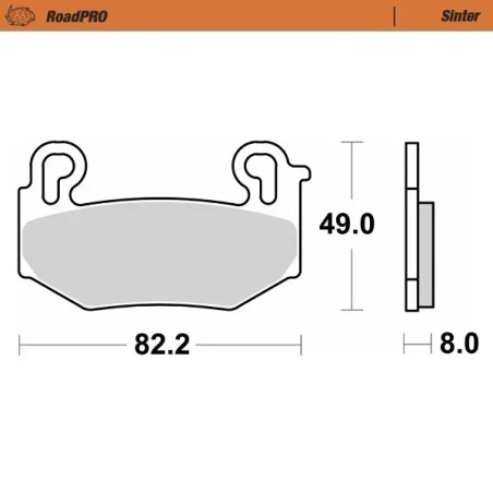 RoadPRO Sinder Brake Pad Front