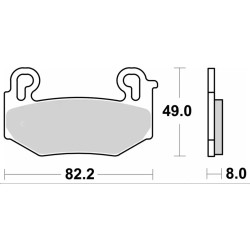 Plaquettes de frein avant frittées HS Street Excel