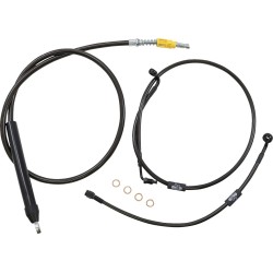 Kit câble de guidon/durite de frein tressé Standard Midnight