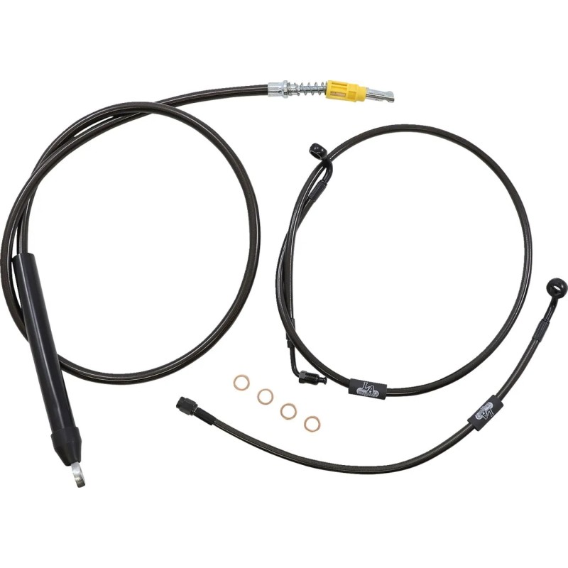 Standard Midnight Braided Handlebar Cable Brake Line Kit