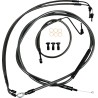 Standard Midnight Braided Handlebar Cable Brake Line Kit