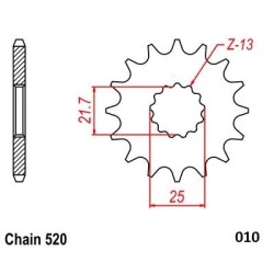 Steel Ultralight Front Sprocket