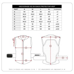 Protection dorsale pour enfants Anchorage SV5