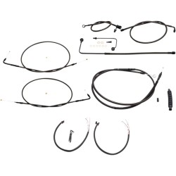 Kit complet câbles/ligne de frein tressés Midnight pour guidon