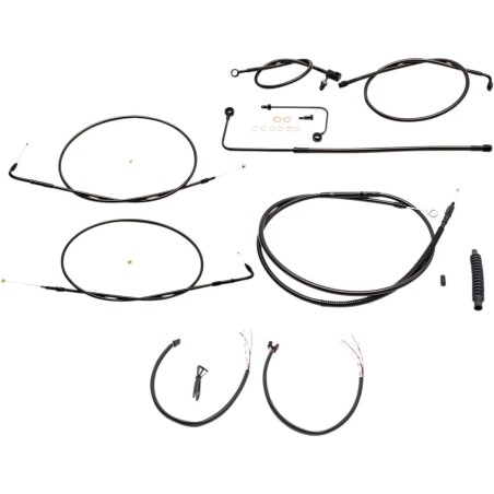Kit complet câbles/ligne de frein tressés Midnight pour guidon