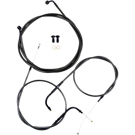 Kit câble de guidon/durite de frein tressé Standard Midnight
