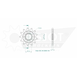 SPORT SPROCKET FRONT 520