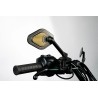 Adjustable Mirror Long Stem (18 cm) Black   Gold Edition