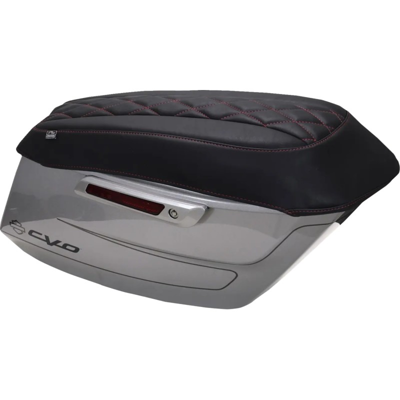 Deluxe Diamond Saddlebag Lid Covers
