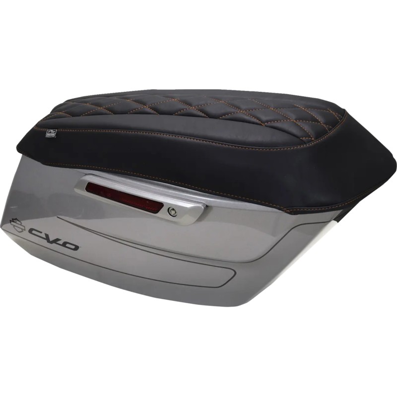 Deluxe Diamond Saddlebag Lid Covers