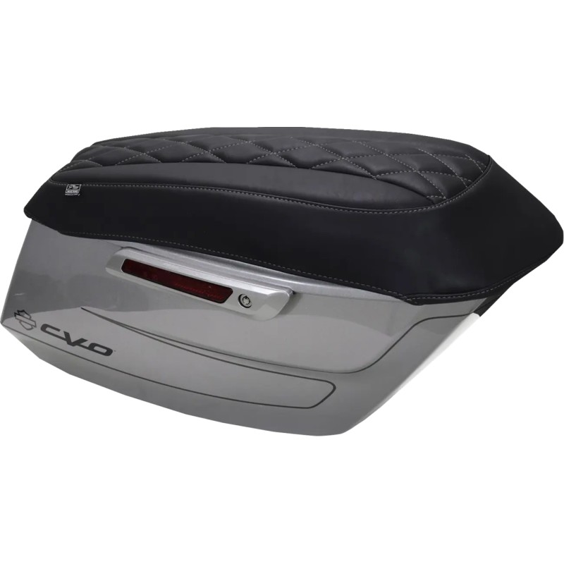 Deluxe Diamond Saddlebag Lid Covers