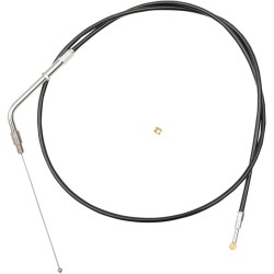 Black Vinyl Braided Handlebar Throttle Cable