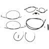 Complete Midnight Braided Handlebar Cable Brake Line Kit