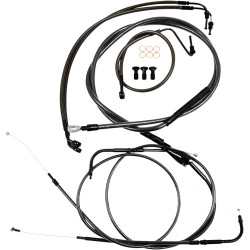 Kit câble de guidon/durite de frein tressé Standard Midnight