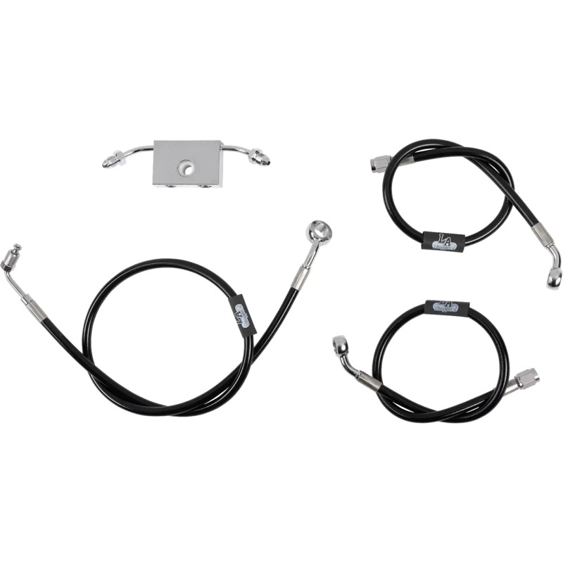 Black Braided Brake Line Kit