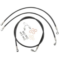 Black Braided Brake Line Kit