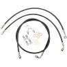 Black Braided Brake Line Kit
