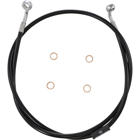 Black Braided Brake Line Kit