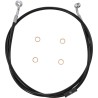 Black Braided Brake Line Kit