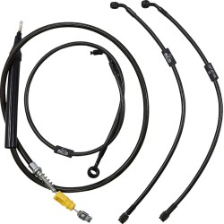 Kit câble de guidon/durite de frein tressé Standard Midnight