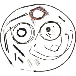 Complete Midnight Braided Handlebar Cable Brake Line Kit