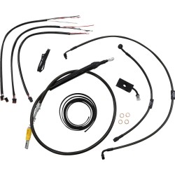 Kit complet câbles/ligne de frein tressés Midnight pour guidon