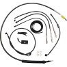 Complete Midnight Braided Handlebar Cable Brake Line Kit