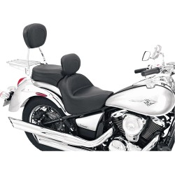 Selle touring large Vintage avec dossier conducteur