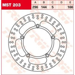 Round Fixed Brake Rotor 250-299mm