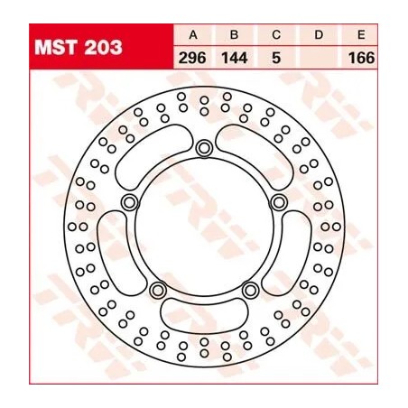 Round Fixed Brake Rotor 250-299mm
