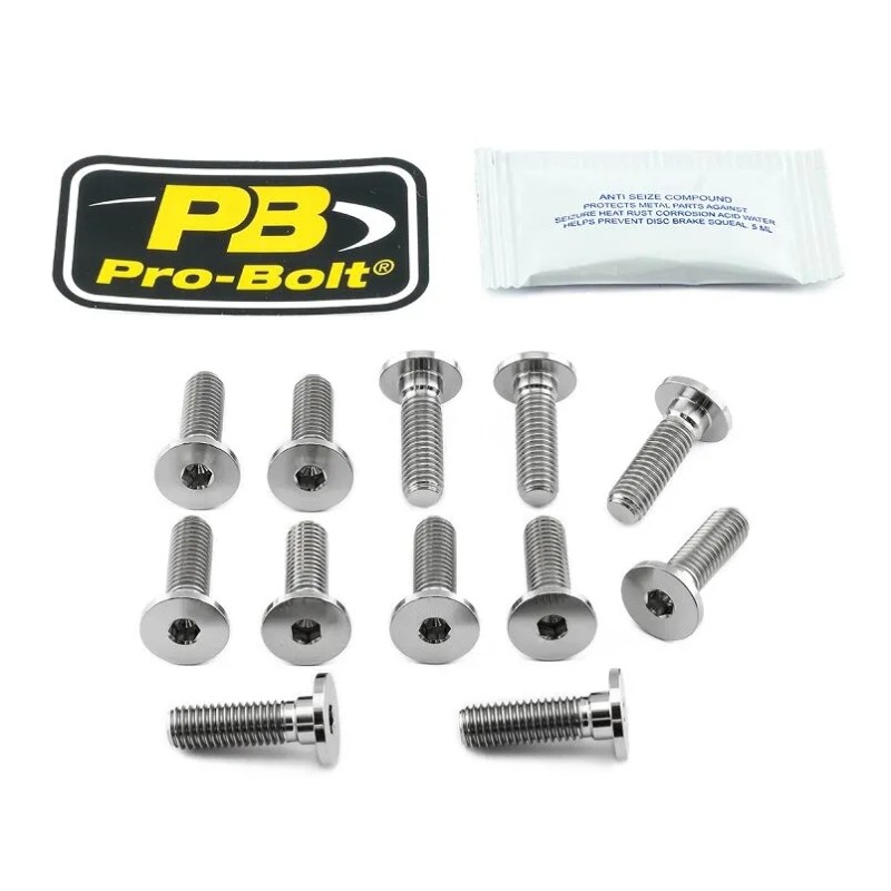 Titanium Brake Rotor Mounting Bolt Kit