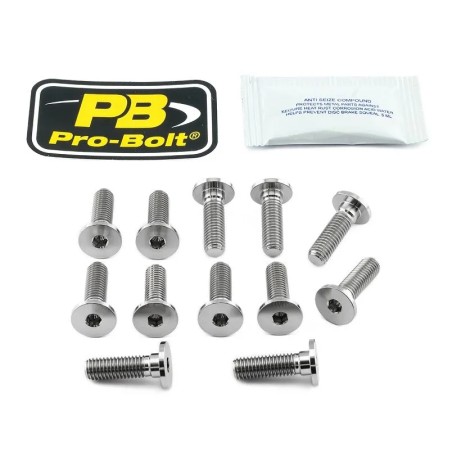 Titanium Brake Rotor Mounting Bolt Kit