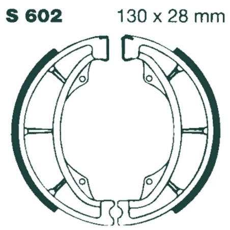 G  Grooved Brake Shoe