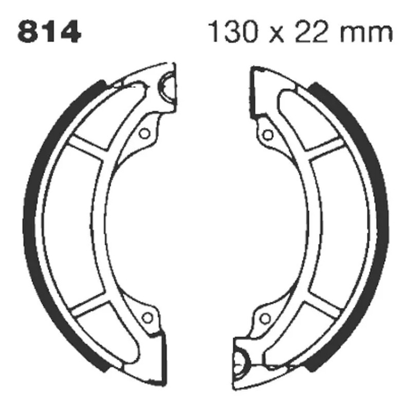 G  Grooved Brake Shoe
