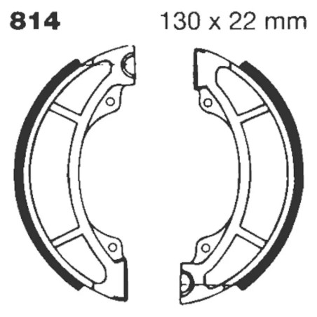 G  Grooved Brake Shoe