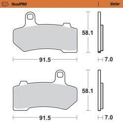 RoadPRO Sinder Brake Pad Front