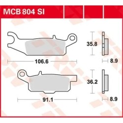SI Series Sindered Off-Road Brake Pads