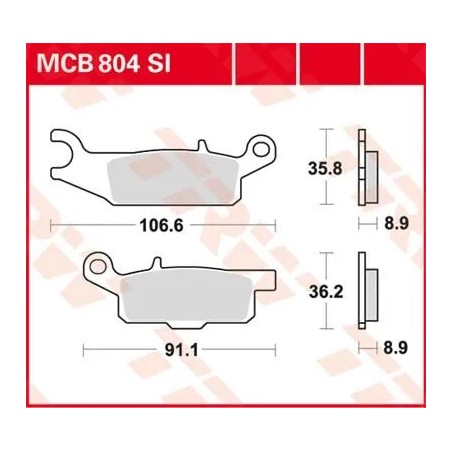 SI Series Sindered Off-Road Brake Pads