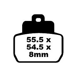 SFA Series Organic Scooter Brake Pads