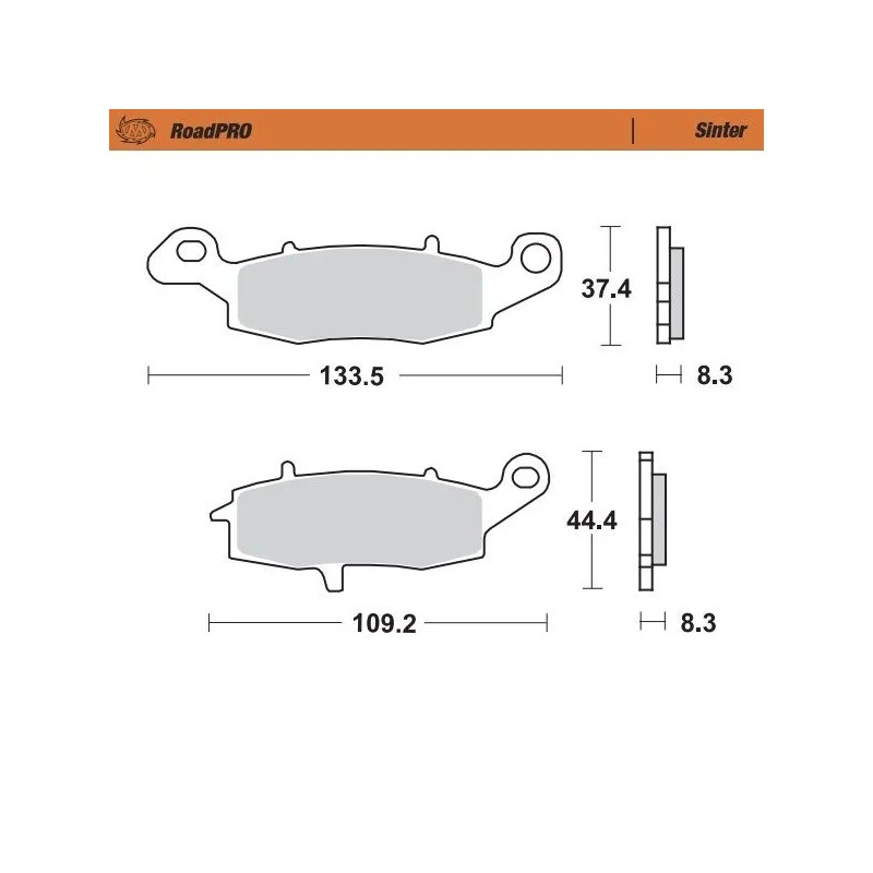 RoadPRO Sinder Brake Pad Front