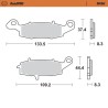 RoadPRO Sinder Brake Pad Front