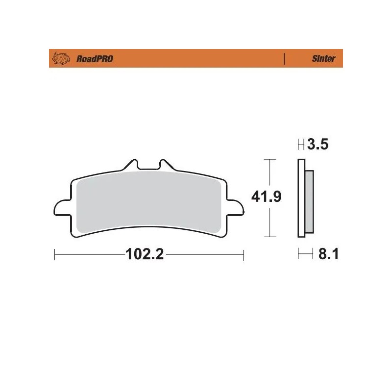 RoadPRO Sinder Brake Pad Front