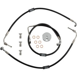 Black Braided Brake Line Kit