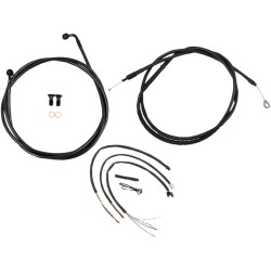 Kit complet câbles/ligne de frein tressés Midnight pour guidon