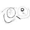 Complete Stainless Braided Handlebar Cable Brake Line Kit